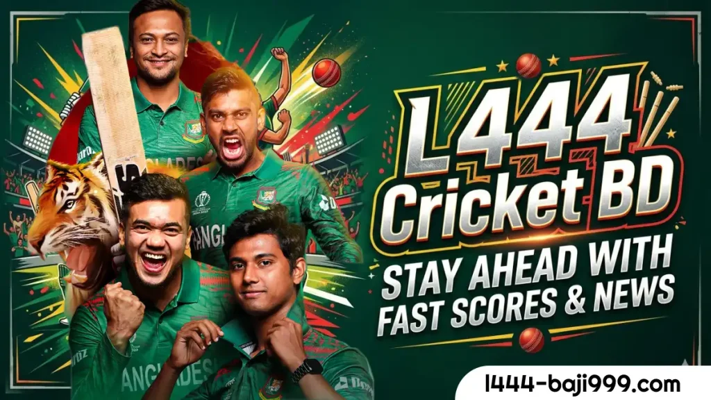 L444 Online Cricket BD : Stay Ahead with Fast Cricket Scores and News